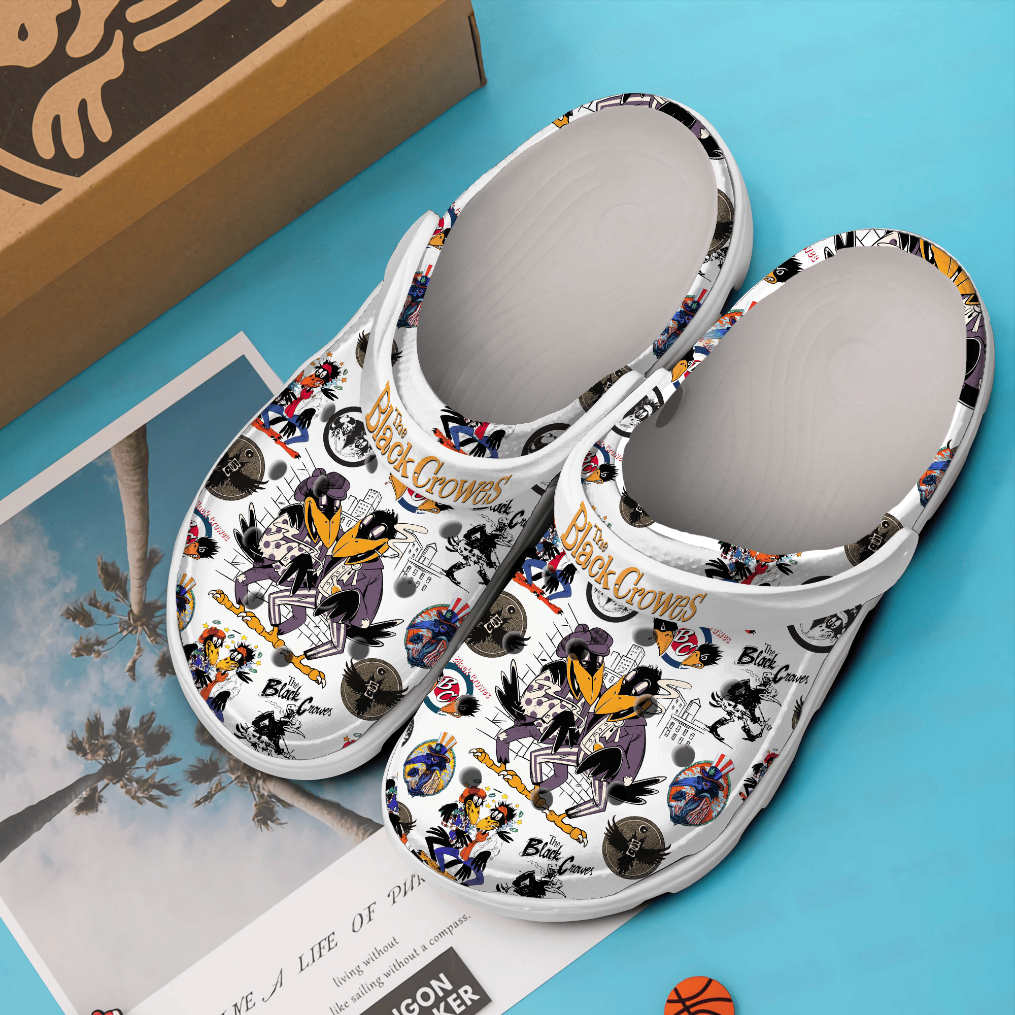 Merchidea The Black Crowes Music Crocs Crocband Clogs Shoes Comfortable For Men Women and Kids