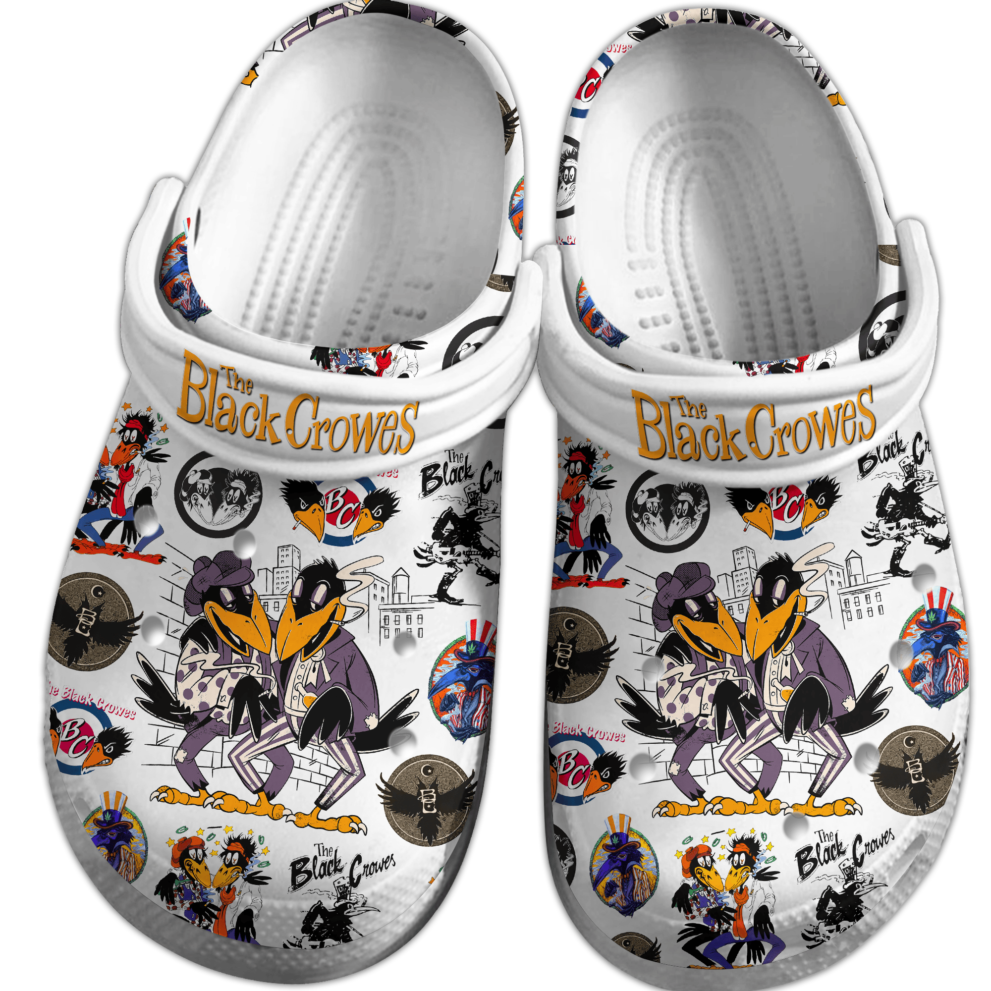 Merchidea The Black Crowes Music Crocs Crocband Clogs Shoes Comfortable For Men Women and Kids