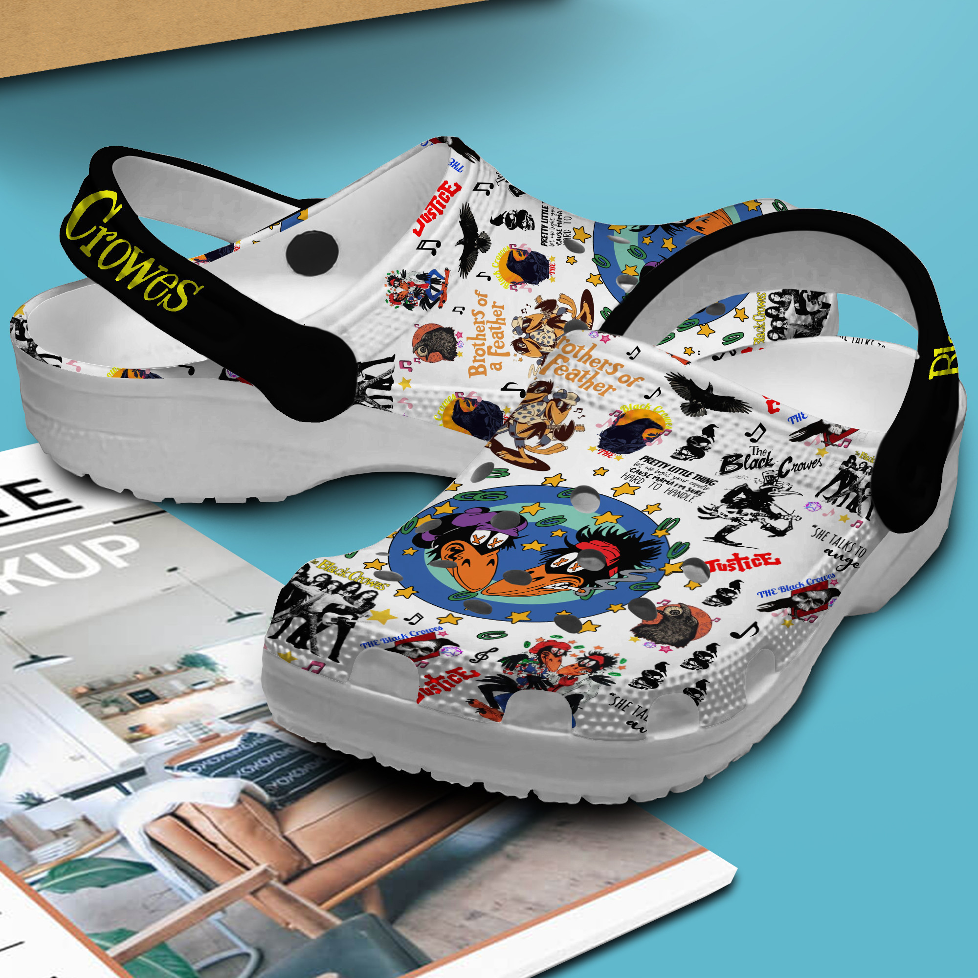 Merchidea The Black Crowes Music Crocs Crocband Clogs Shoes Comfortable For Men Women and Kids