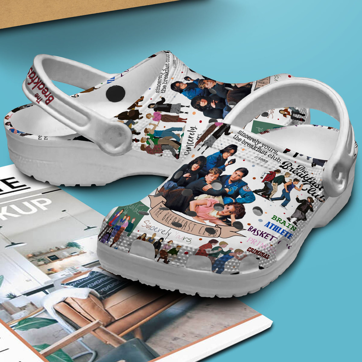 Merchidea The Breakfast Club Movie Crocs Crocband Clogs Shoes Comfortable For Men Women and Kids