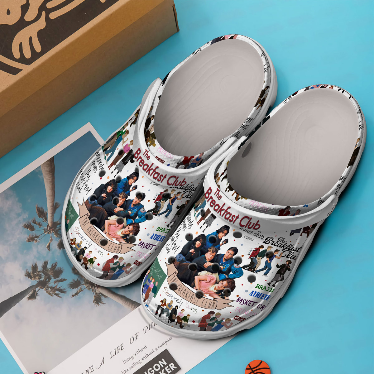 Merchidea The Breakfast Club Movie Crocs Crocband Clogs Shoes Comfortable For Men Women and Kids