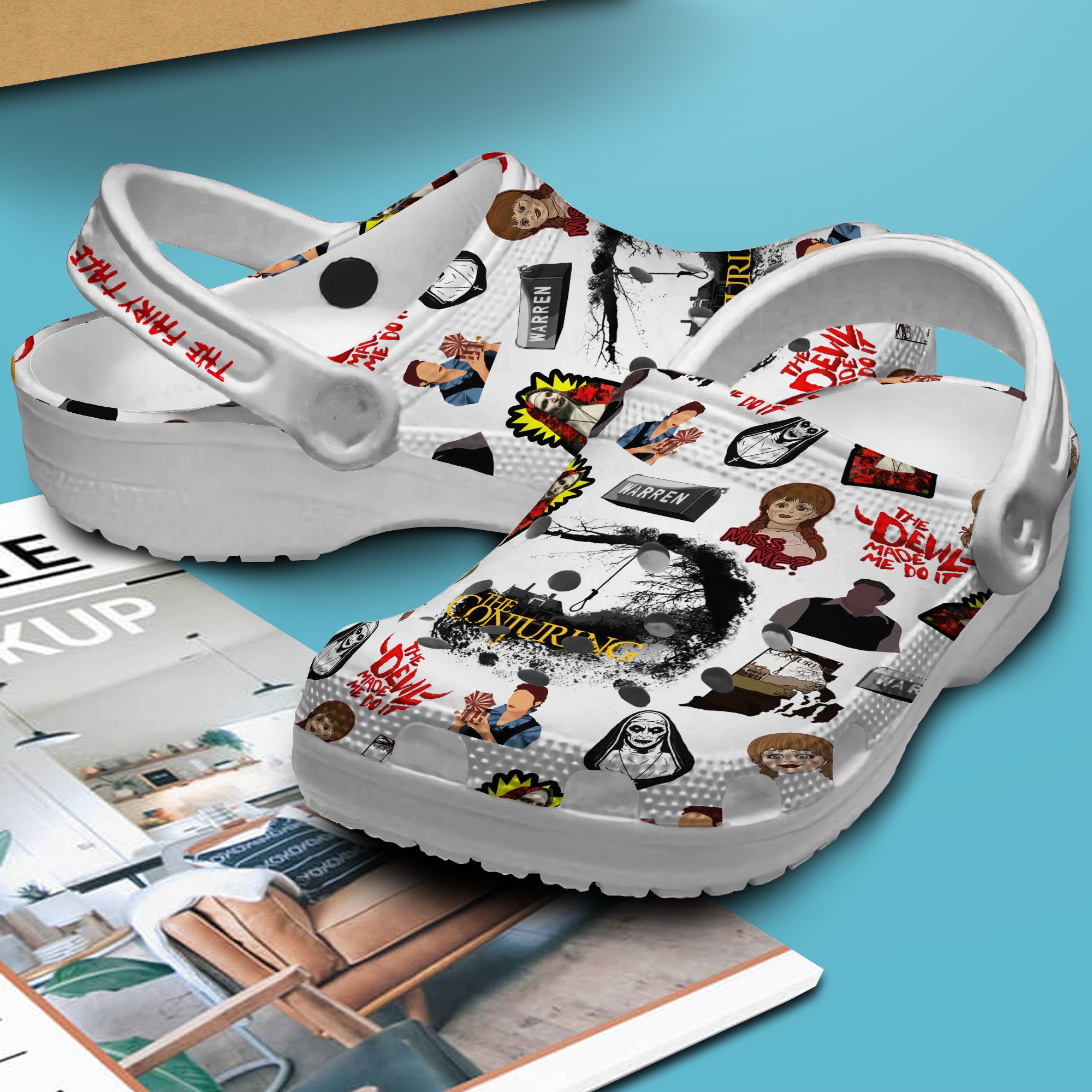 Merchidea The Conjuring Movie Crocs Crocband Clogs Shoes Comfortable For Men Women and Kids