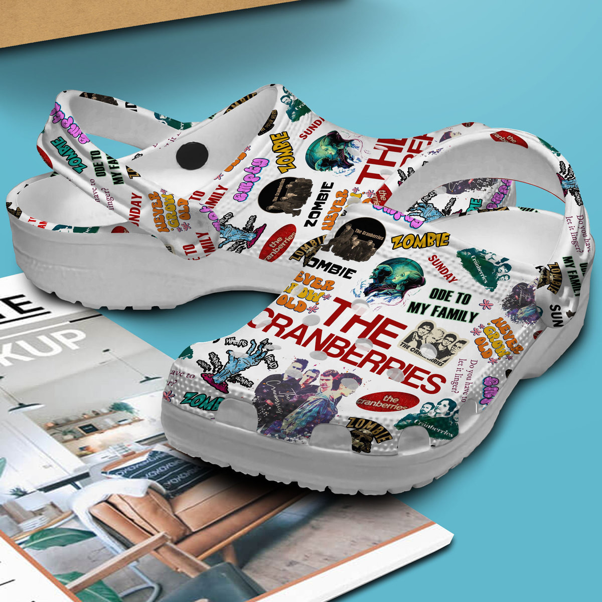 Merchidea The Cranberries Music Crocs Crocband Clogs Shoes Comfortable For Men Women and Kids