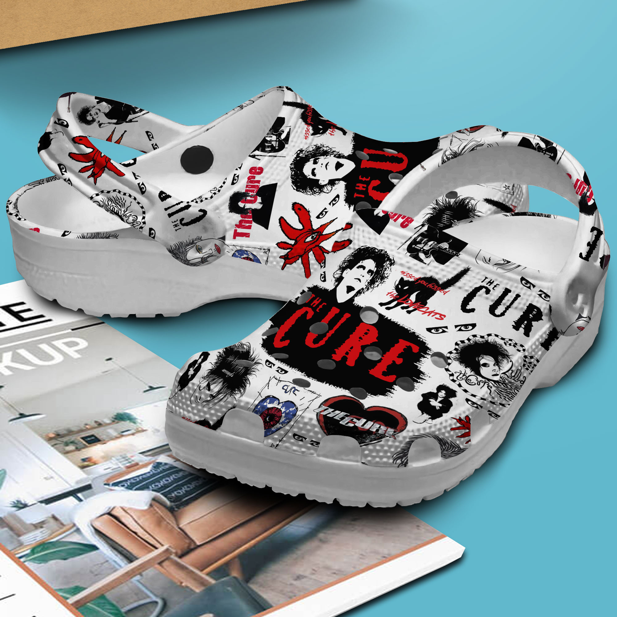 Merchidea The Cure Music Crocs Crocband Clogs Shoes Comfortable For Men Women and Kids