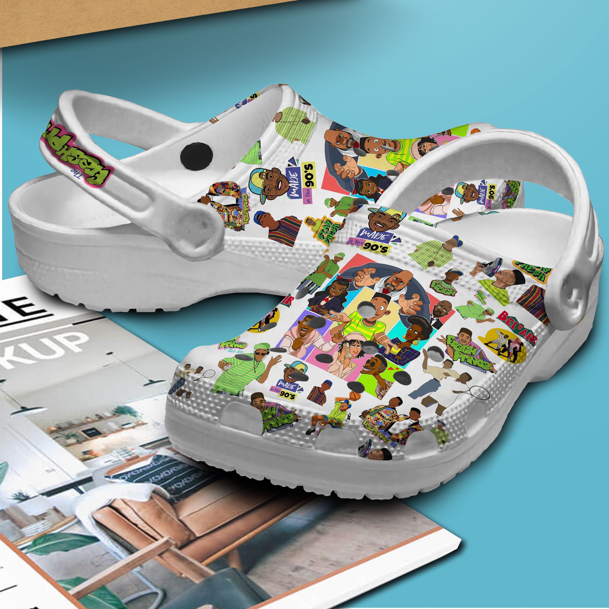 Merchidea The Fresh Prince Of Bel-Air TV Series Crocs Crocband Clogs Shoes Comfortable For Men Women and Kids