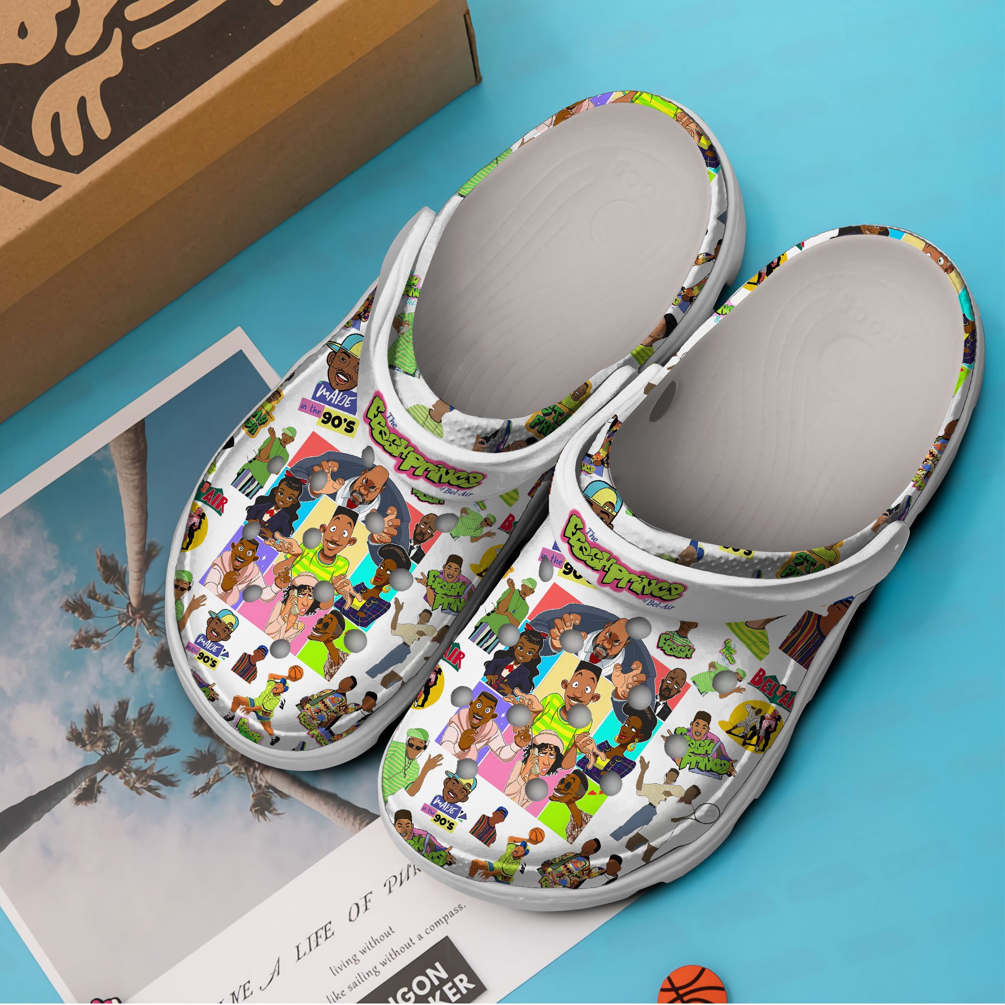 Merchidea The Fresh Prince Of Bel-Air TV Series Crocs Crocband Clogs Shoes Comfortable For Men Women and Kids