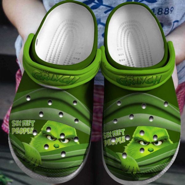 Merchidea The Grinch Movie Christmas Crocs Crocband Clogs Shoes Comfortable For Men Women and Kids