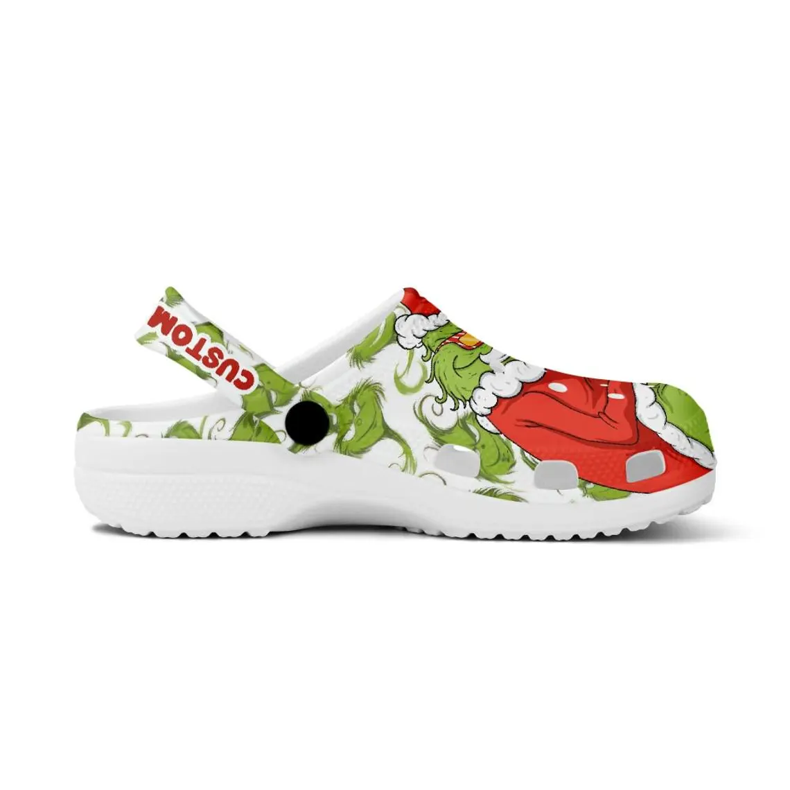 Merchidea The Grinch Movie Christmas Crocs Crocband Clogs Shoes Comfortable For Men Women and Kids
