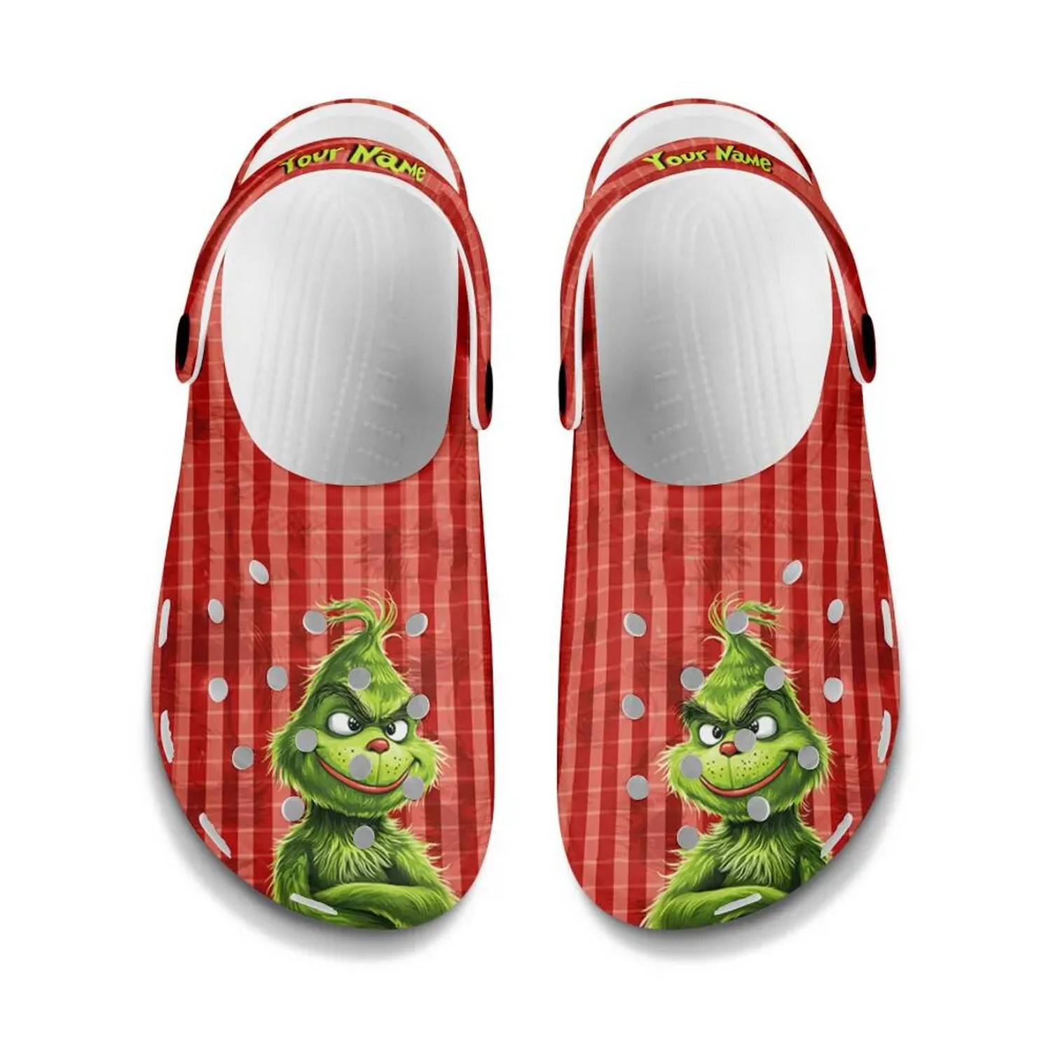 Merchidea The Grinch Movie Christmas Crocs Crocband Clogs Shoes Comfortable For Men Women and Kids