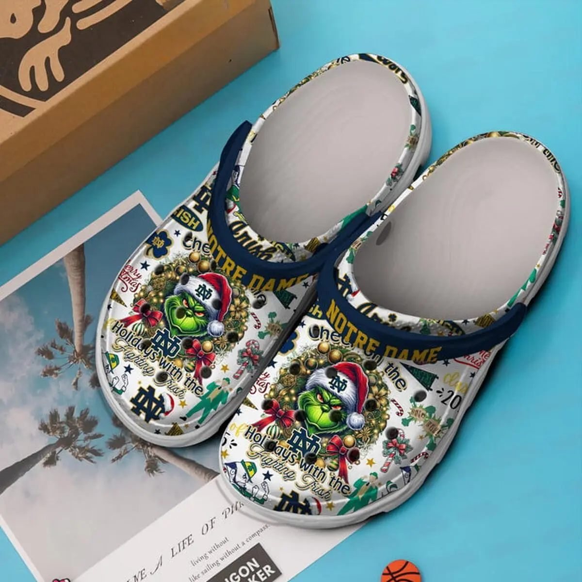 Merchidea The Grinch Movie Christmas Crocs Crocband Clogs Shoes Comfortable For Men Women and Kids