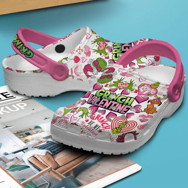 Merchidea The Grinch Movie Christmas Crocs Crocband Clogs Shoes Comfortable For Men Women and Kids