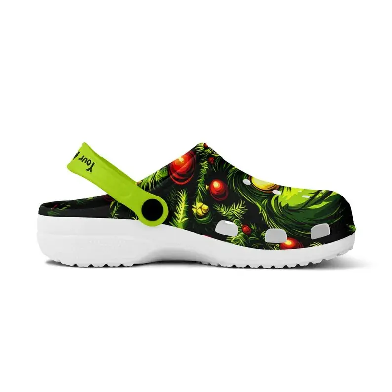 Merchidea The Grinch Movie Christmas Crocs Crocband Clogs Shoes Comfortable For Men Women and Kids