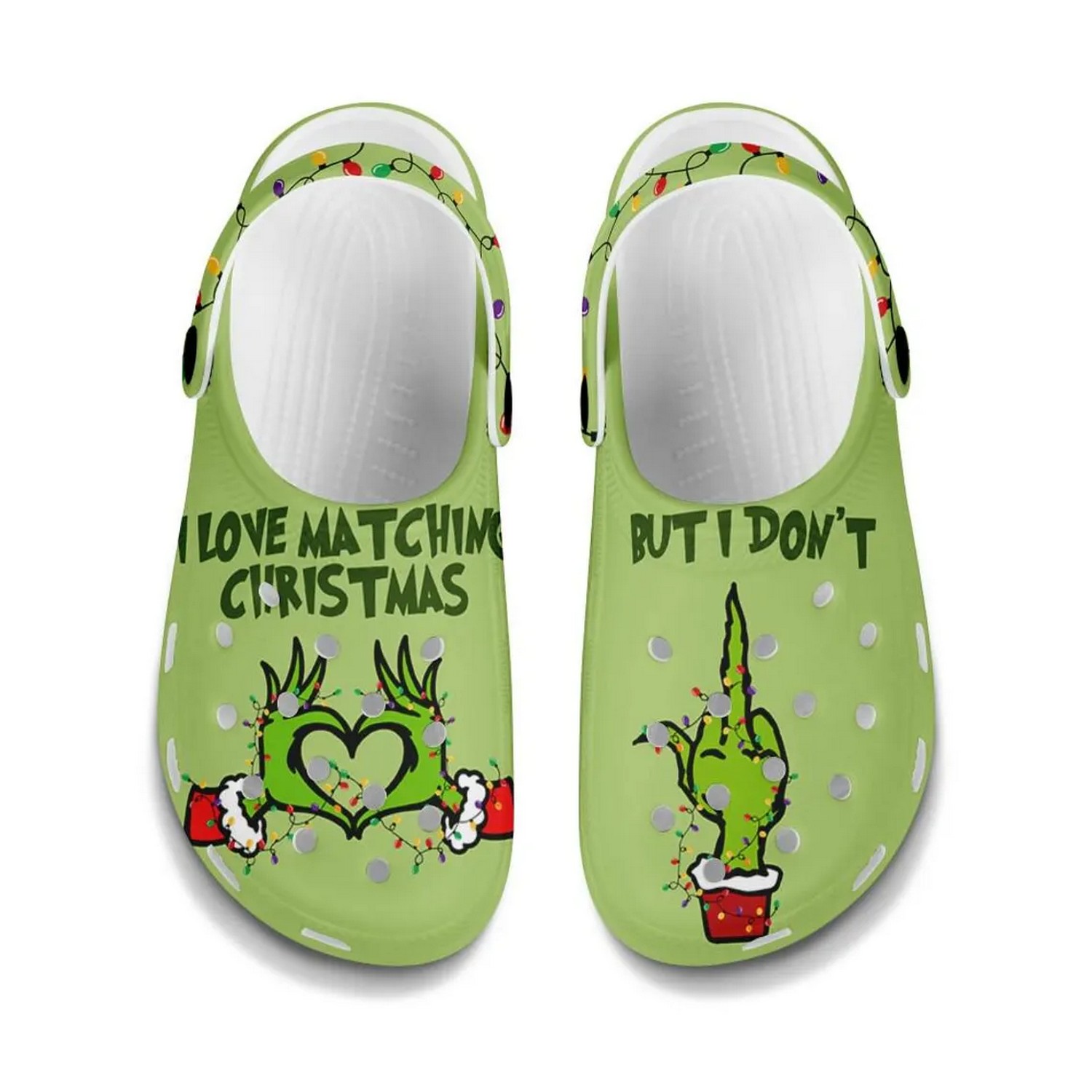 Merchidea The Grinch Movie Christmas Crocs Crocband Clogs Shoes Comfortable For Men Women and Kids