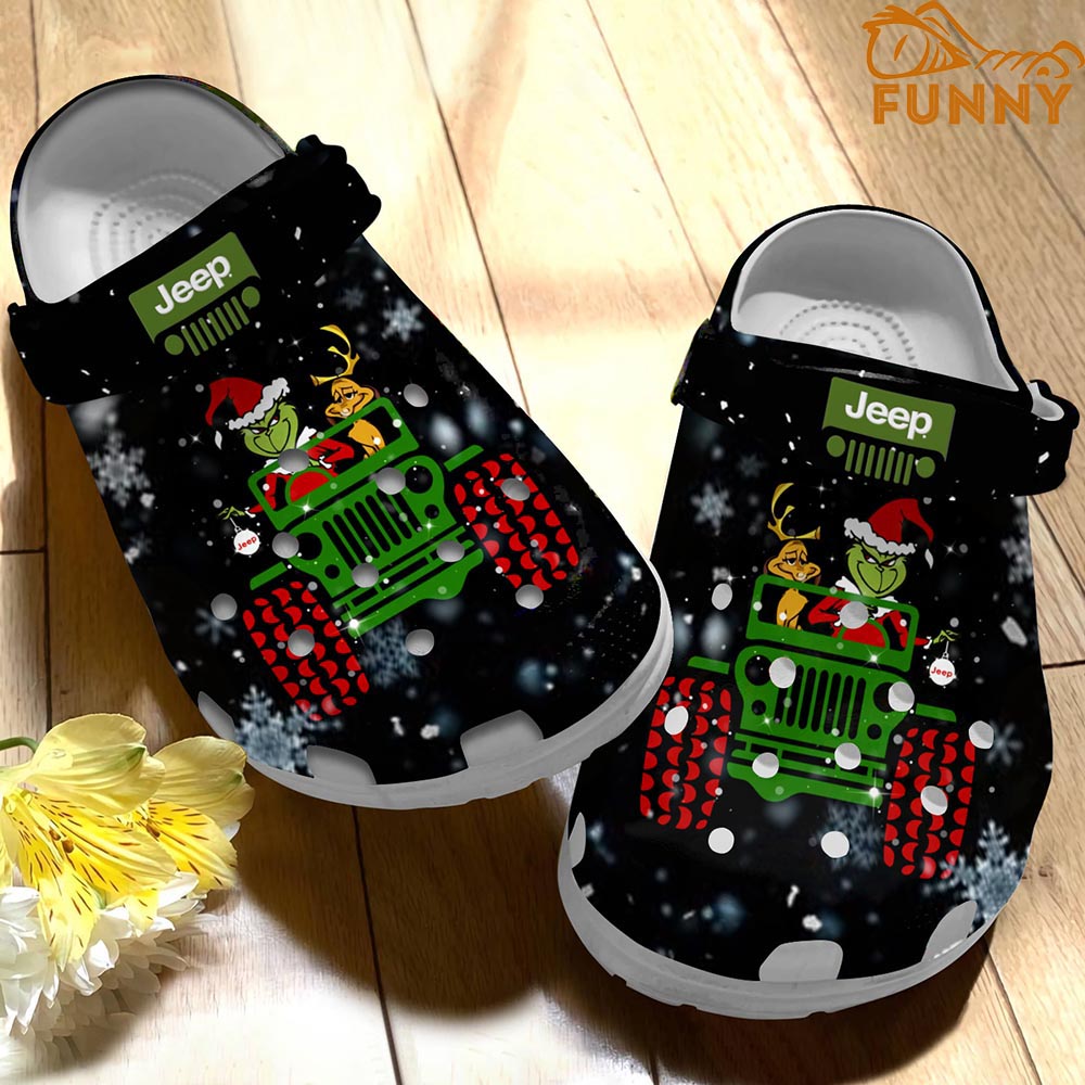 Merchidea The Grinch Movie Christmas Crocs Crocband Clogs Shoes Comfortable For Men Women and Kids