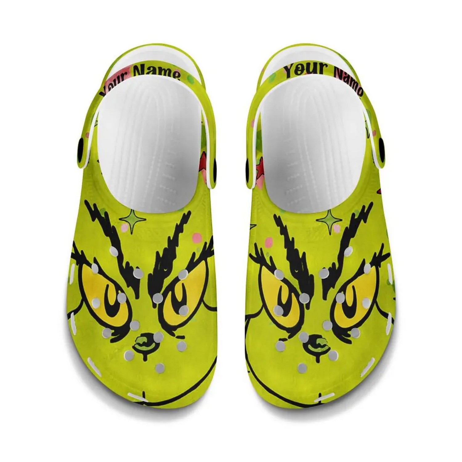 Merchidea The Grinch Movie Christmas Crocs Crocband Clogs Shoes Comfortable For Men Women and Kids