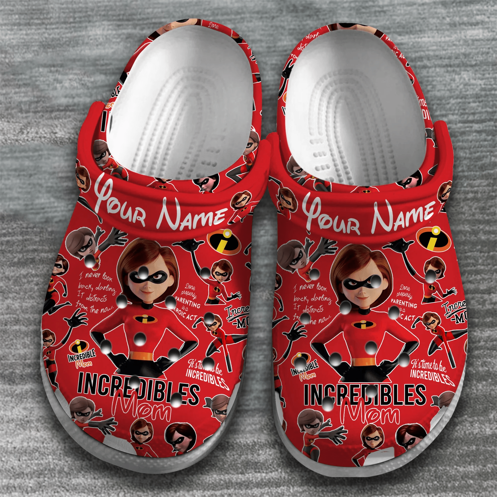 Merchidea the incredibles Mother Day Crocs Crocband Clogs Shoes Comfortable For Men Women and Kids