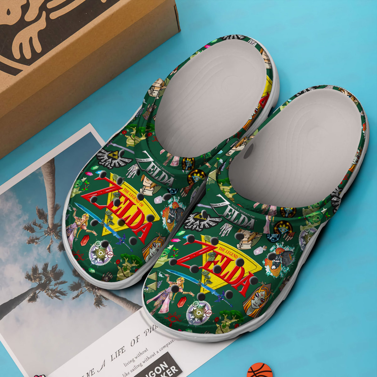 Merchidea The Legend Of Zelda Game Crocs Crocband Clogs Shoes Comfortable For Men Women and Kids