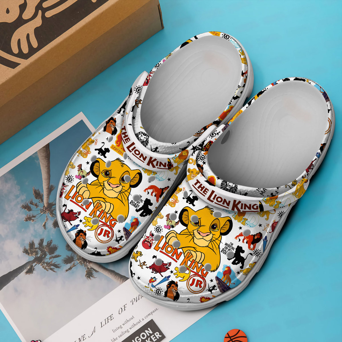 Merchidea The Lion King Cartoon Movie Crocs Crocband Clogs Shoes Comfortable For Men Women and Kids