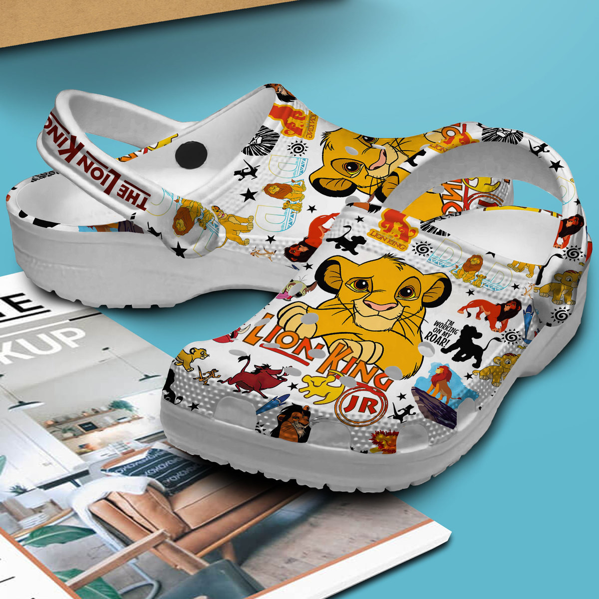 Merchidea The Lion King Cartoon Movie Crocs Crocband Clogs Shoes Comfortable For Men Women and Kids