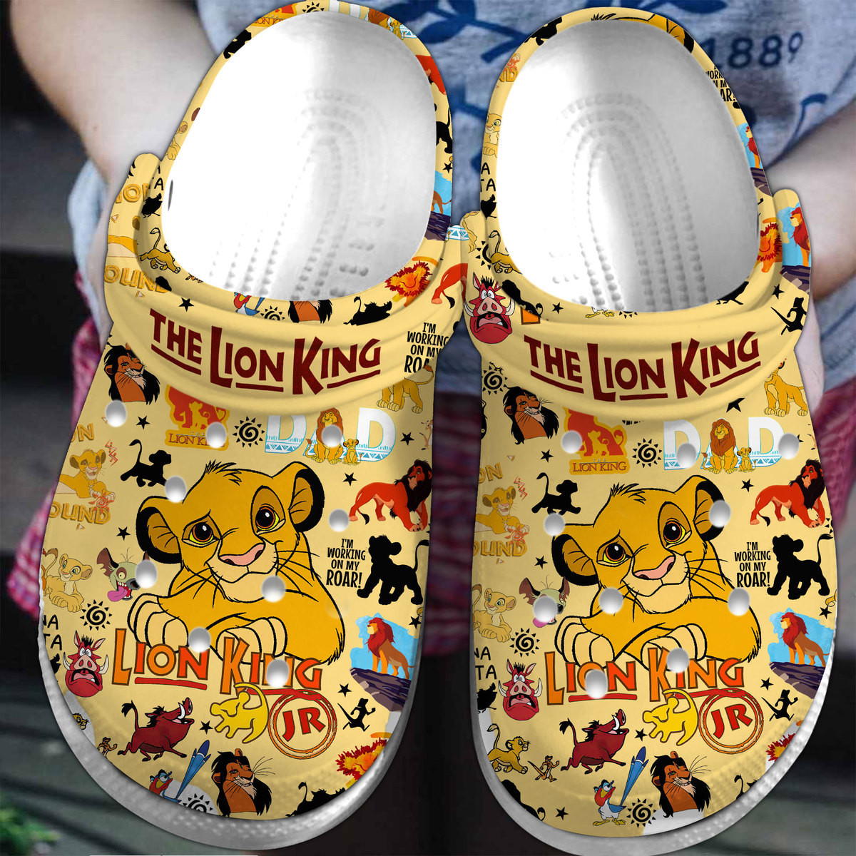 Merchidea The Lion King Cartoon Movie Crocs Crocband Clogs Shoes Comfortable For Men Women and Kids