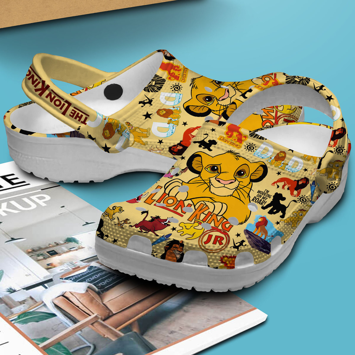 Merchidea The Lion King Movie Crocs Crocband Clogs Shoes Comfortable For Men Women and Kids