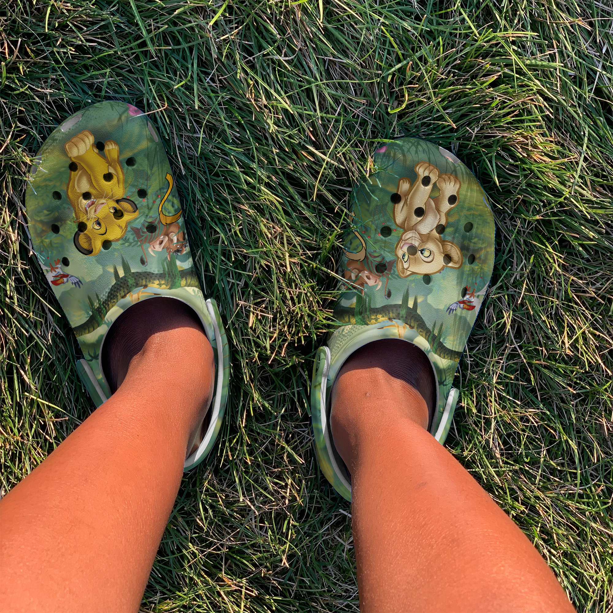 Merchidea The Lion King Movie Crocs Crocband Clogs Shoes Comfortable For Men Women and Kids