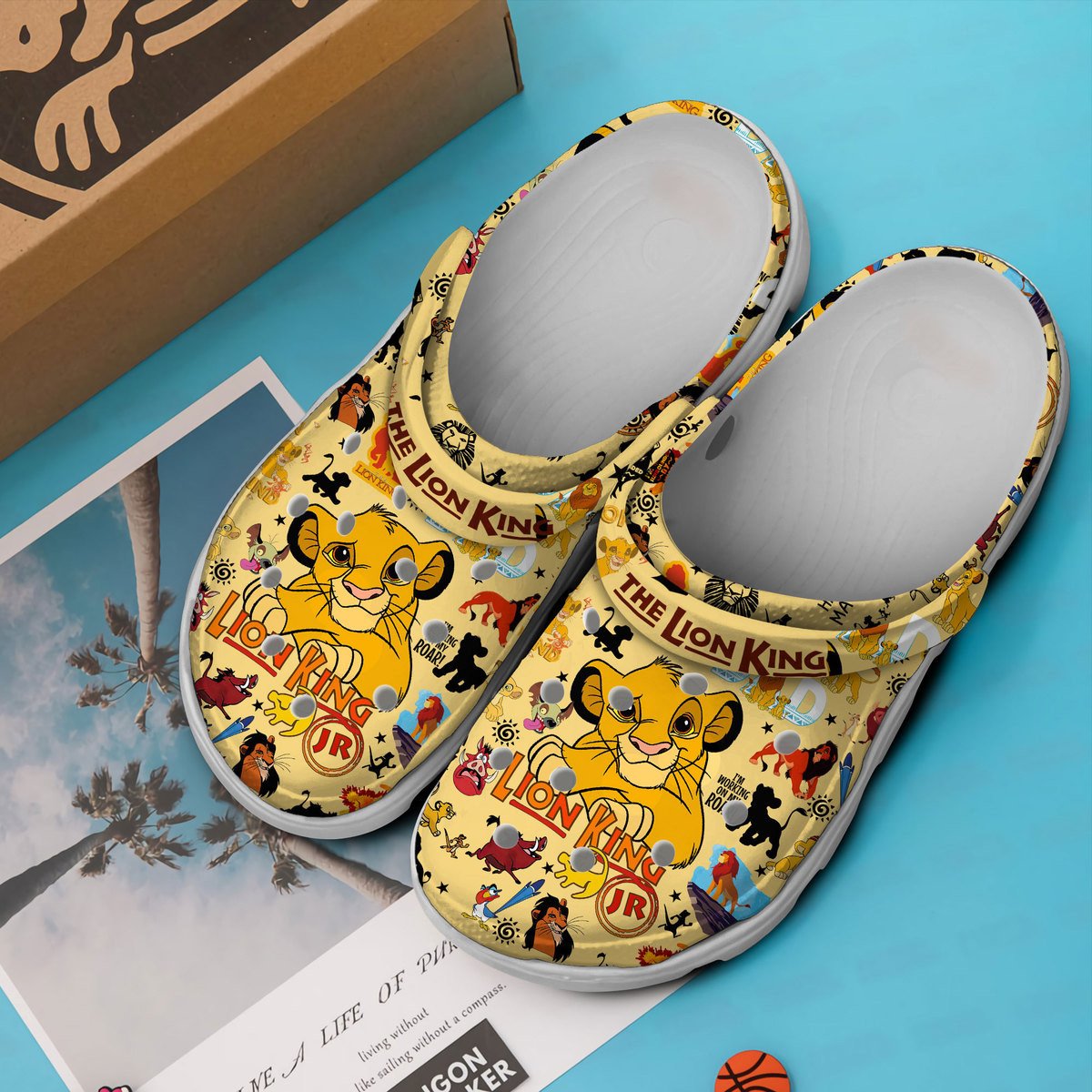 Merchidea The Lion King Movie Crocs Crocband Clogs Shoes Comfortable For Men Women and Kids