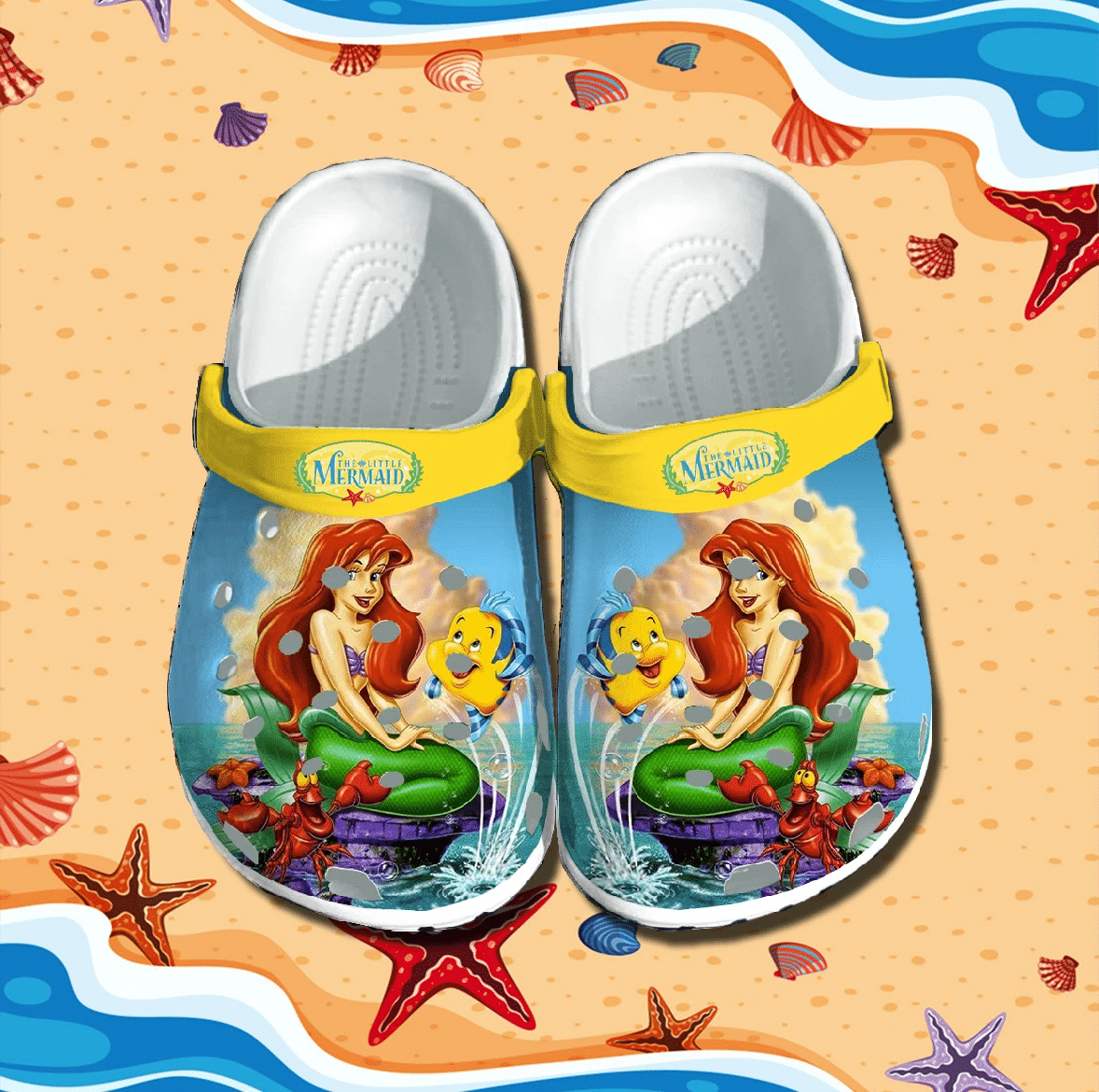 Merchidea The Little Mermaid Crocs Clog Shoes