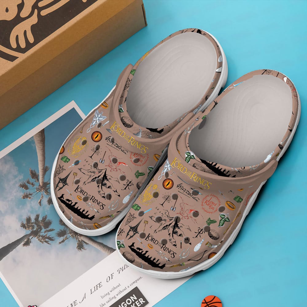 Merchidea The Lord Of The Rings Movie Crocs Crocband Clogs Shoes Comfortable For Men Women and Kids