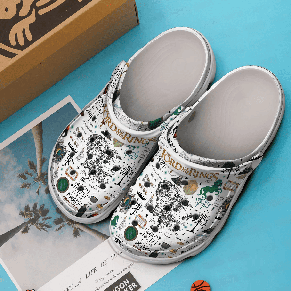 Merchidea The Lord Of The Rings Movie Crocs Crocband Clogs Shoes Comfortable For Men Women and Kids