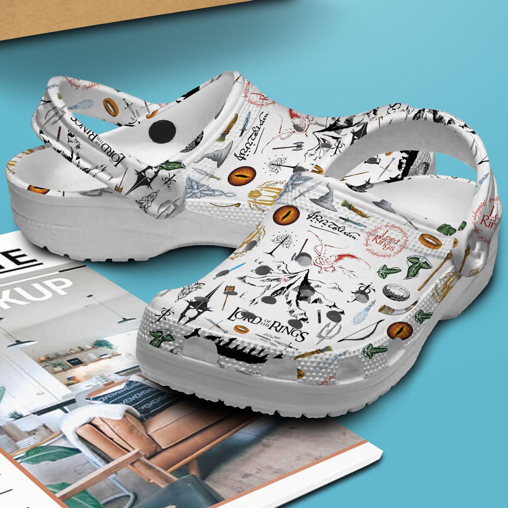 Merchidea The Lord Of The Rings Movie Crocs Crocband Clogs Shoes Comfortable For Men Women and Kids