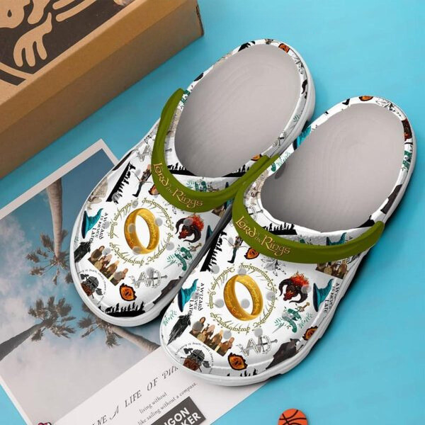 Merchidea The Lord Of The Rings Movie Crocs Crocband Clogs Shoes Comfortable For Men Women and Kids