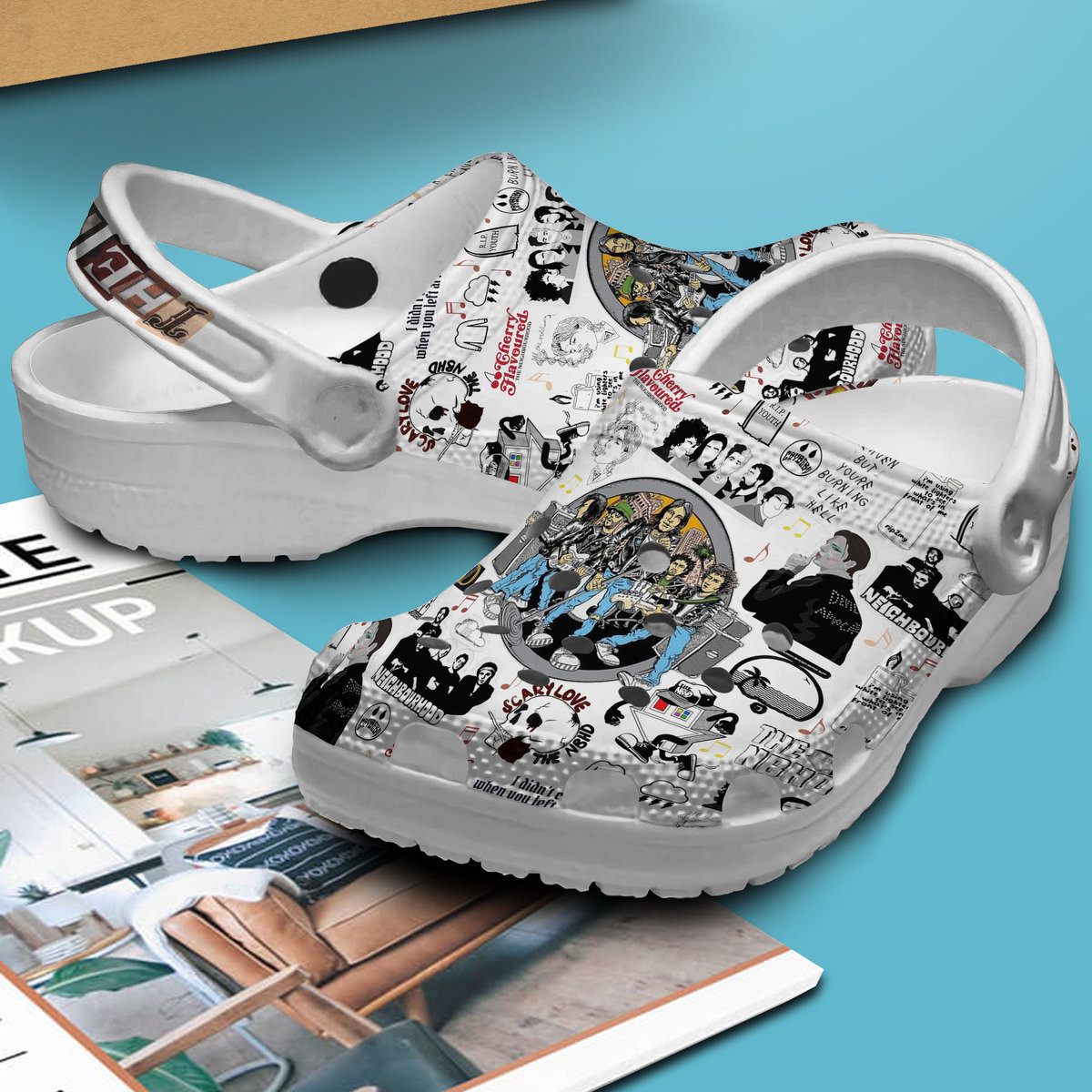 Merchidea The Neighbourhood Music Crocs Crocband Clogs Shoes Comfortable For Men Women and Kids