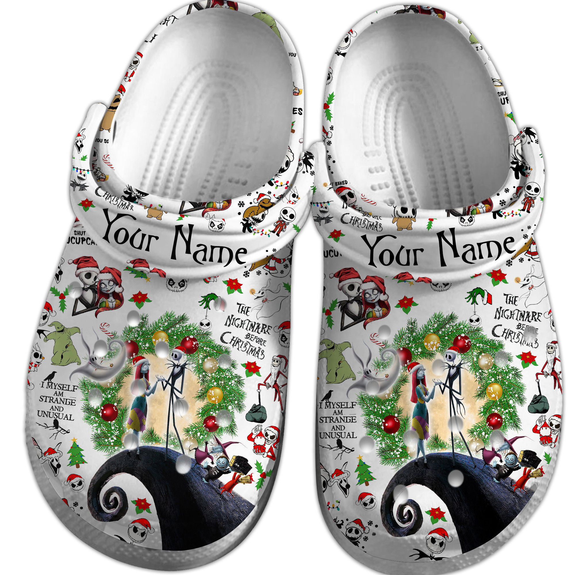 Merchidea The Nightmare Before Christmas And Cartoon Crocs Crocband Clogs Shoes Comfortable For Men Women and Kids