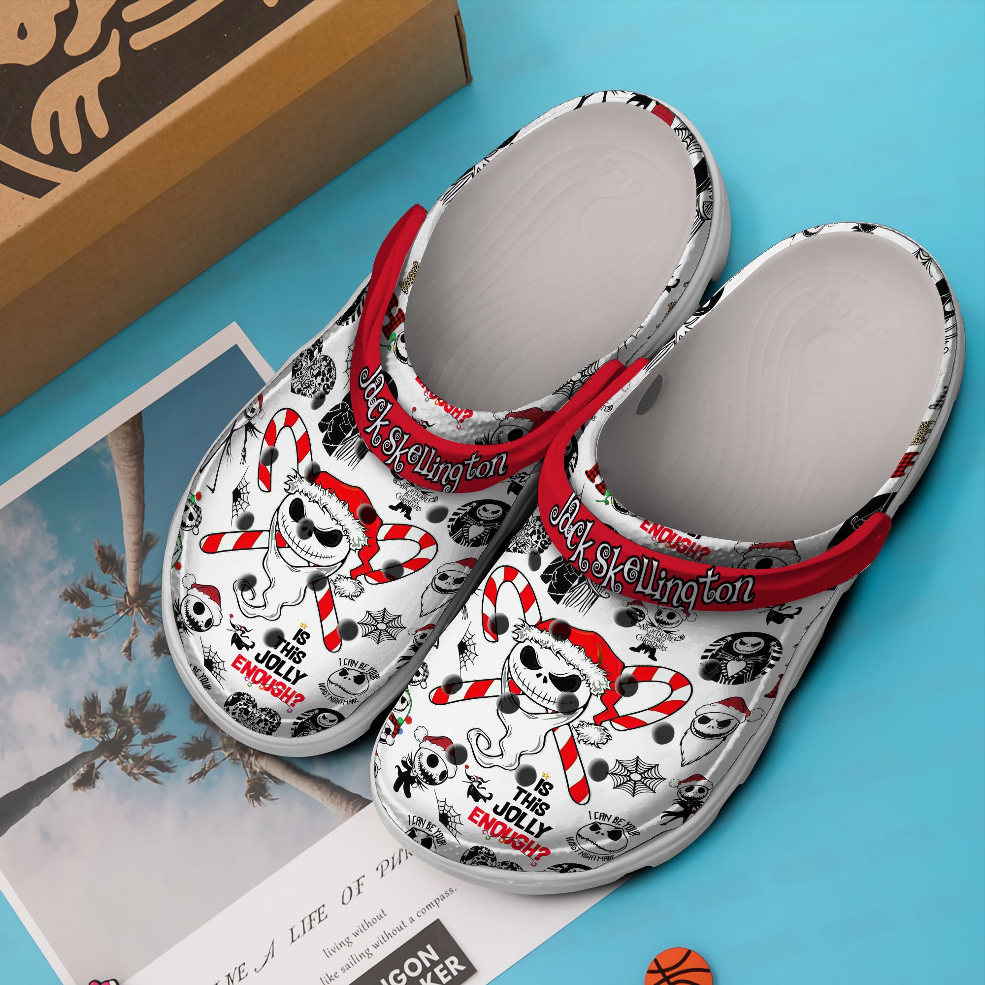 Merchidea The Nightmare Before Christmas Cartoon Crocs Crocband Clogs Shoes Comfortable For Men Women and Kids