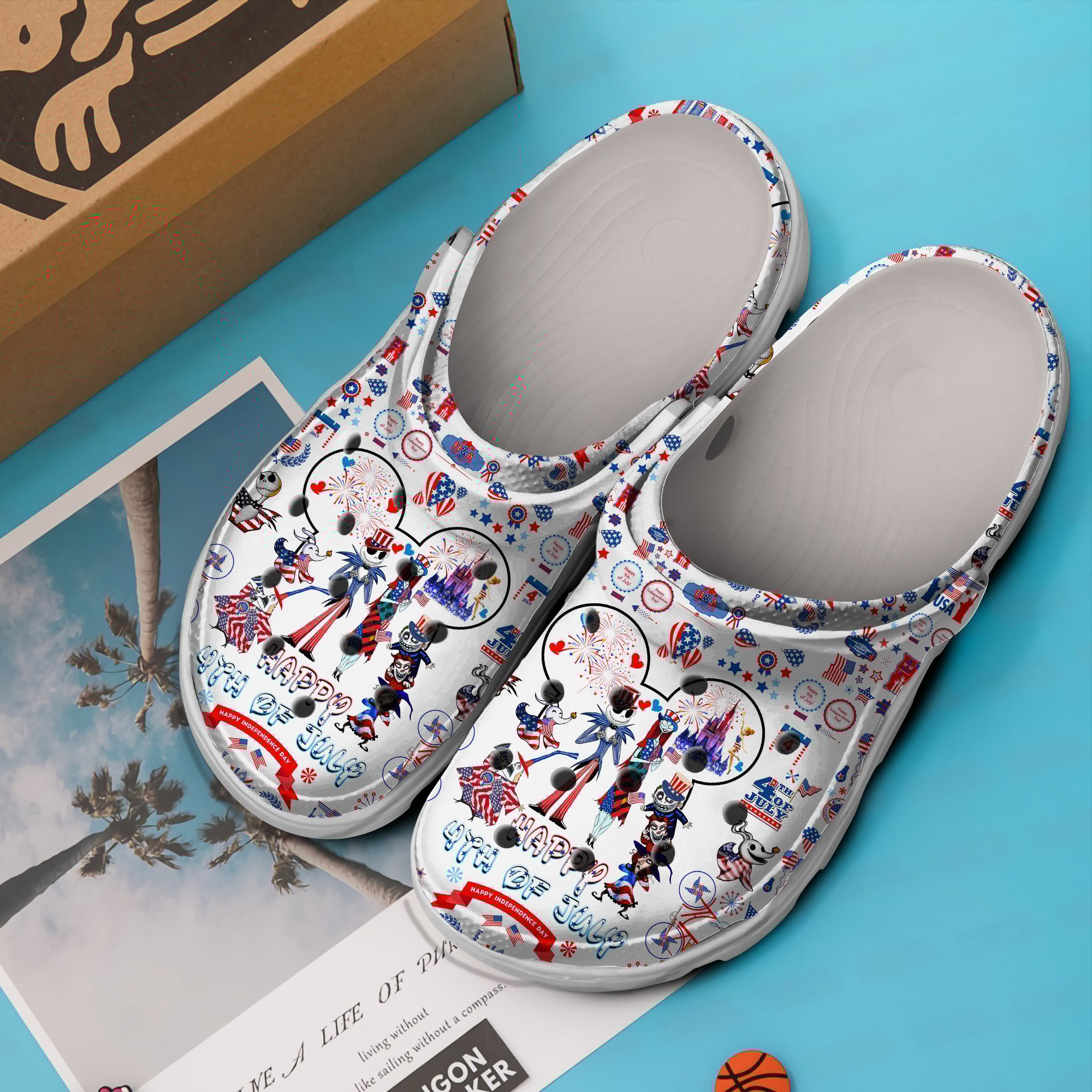 Merchidea The Nightmare Before Christmas Cartoon Crocs Crocband Clogs Shoes Comfortable For Men Women and Kids