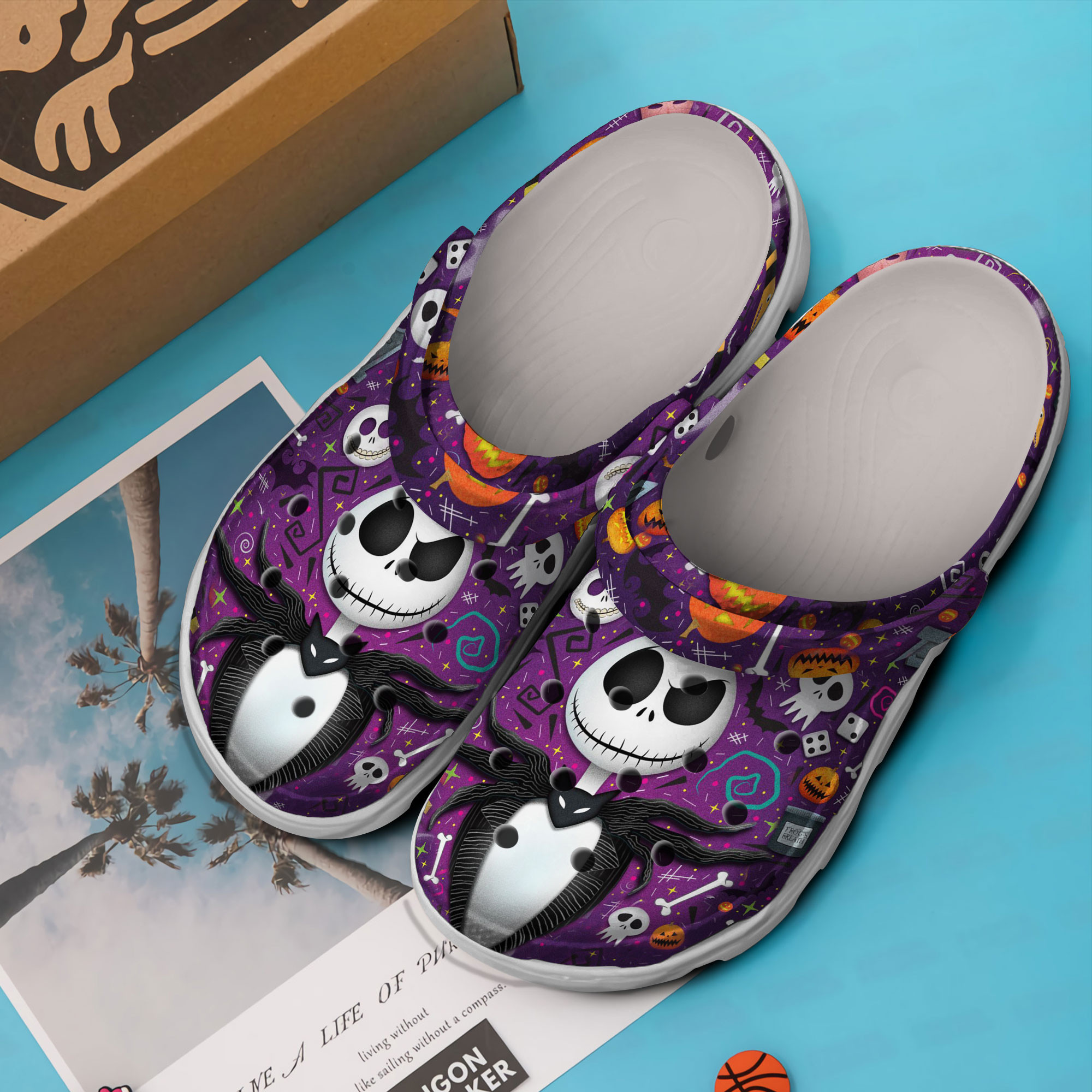 Merchidea The Nightmare Before Christmas Cartoon Crocs Crocband Clogs Shoes Comfortable For Men Women and Kids