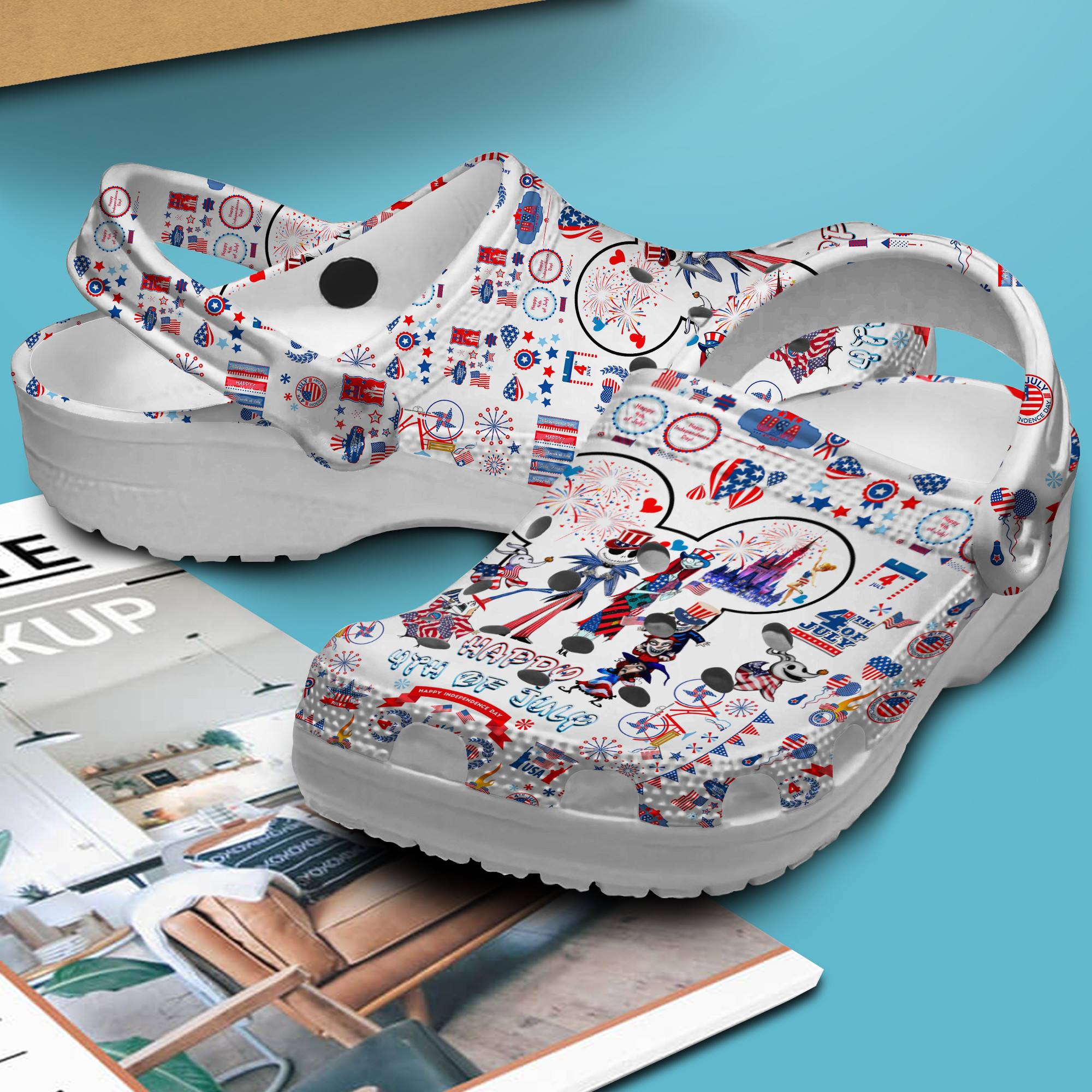 Merchidea The Nightmare Before Christmas Cartoon Crocs Crocband Clogs Shoes Comfortable For Men Women and Kids