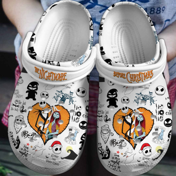 Merchidea The Nightmare Before Christmas Movie Crocs Crocband Clogs Shoes Comfortable For Men Women and Kids