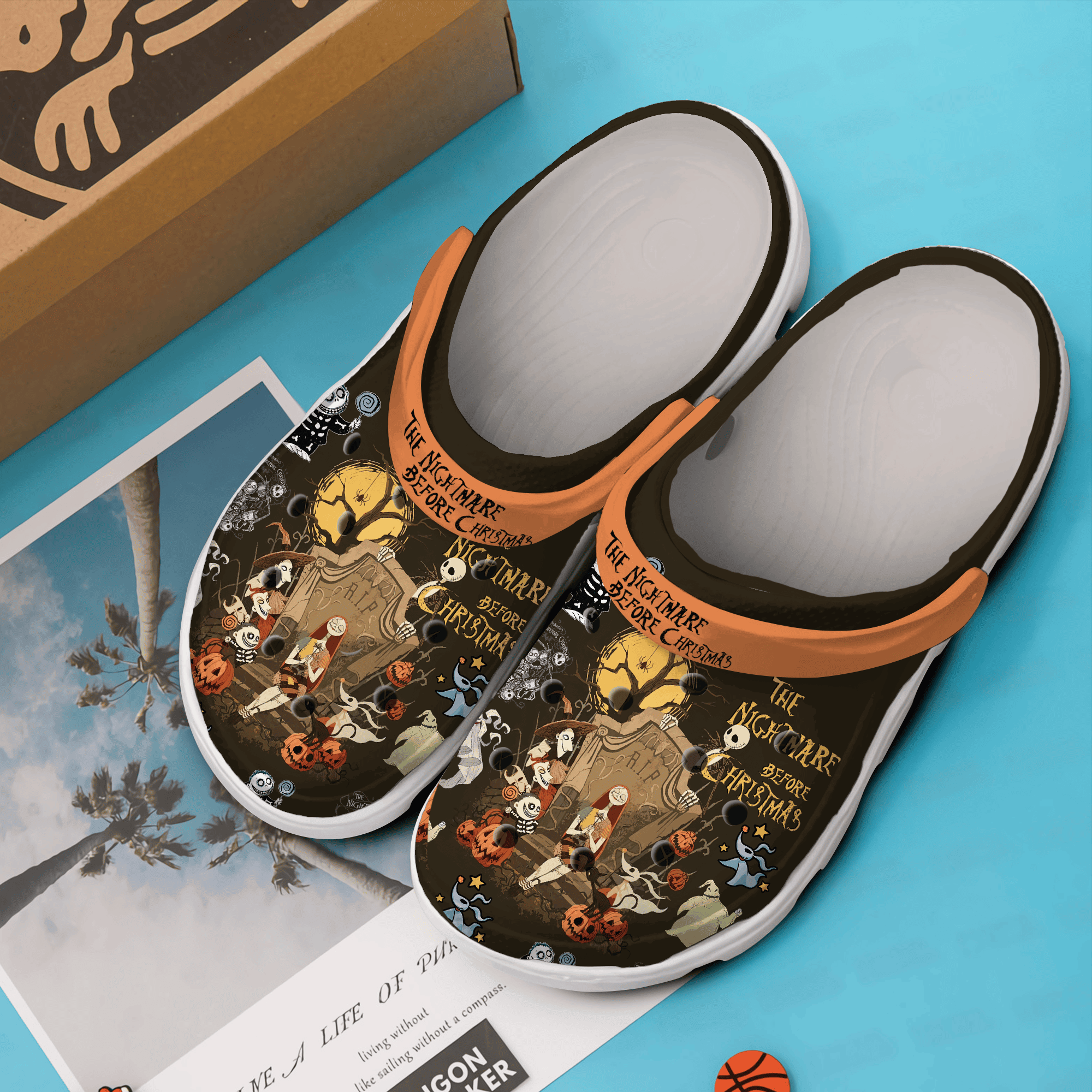 Merchidea The Nightmare Before Christmas Movie Crocs Crocband Clogs Shoes Comfortable For Men Women and Kids