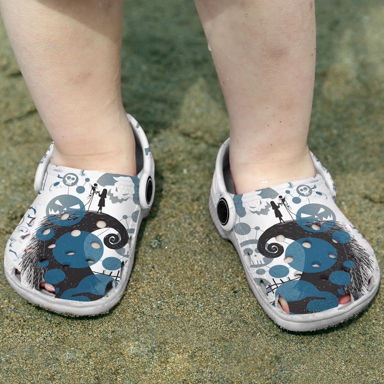 Merchidea The Nightmare Before Christmas Movie Crocs Crocband Clogs Shoes Comfortable For Men Women and Kids