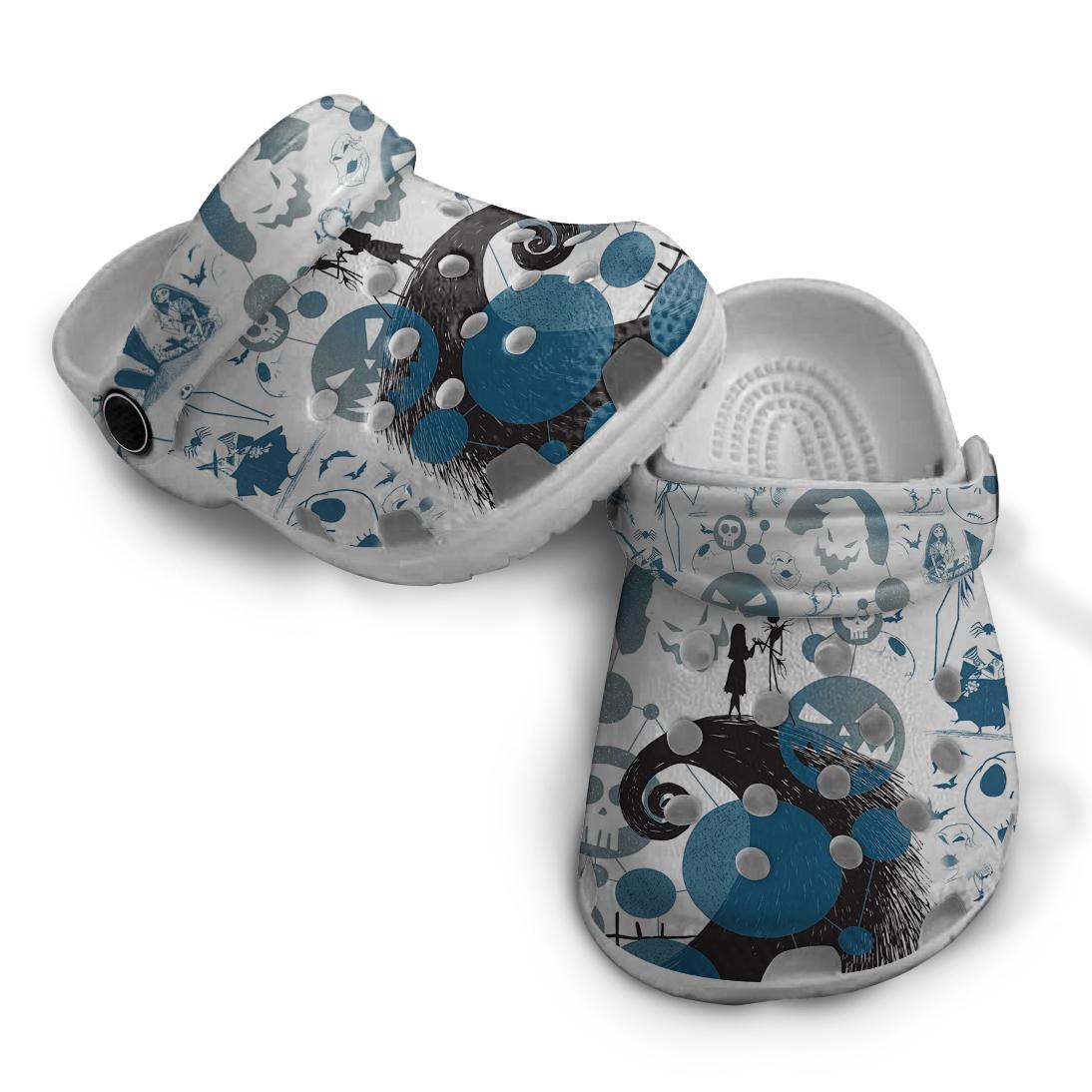 Merchidea The Nightmare Before Christmas Movie Crocs Crocband Clogs Shoes Comfortable For Men Women and Kids