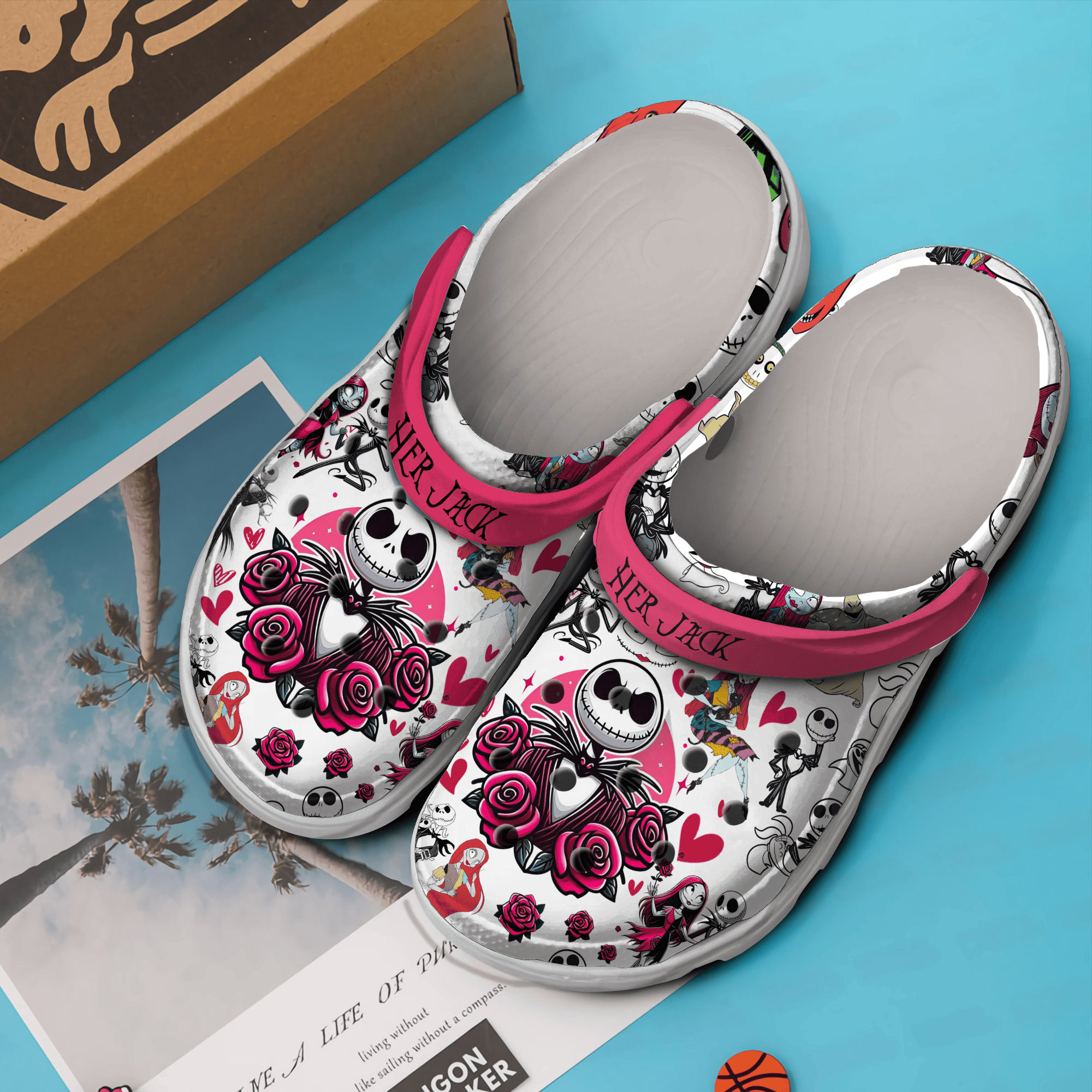 Merchidea The Nightmare Before Christmas Movie Crocs Crocband Clogs Shoes Comfortable For Men Women and Kids