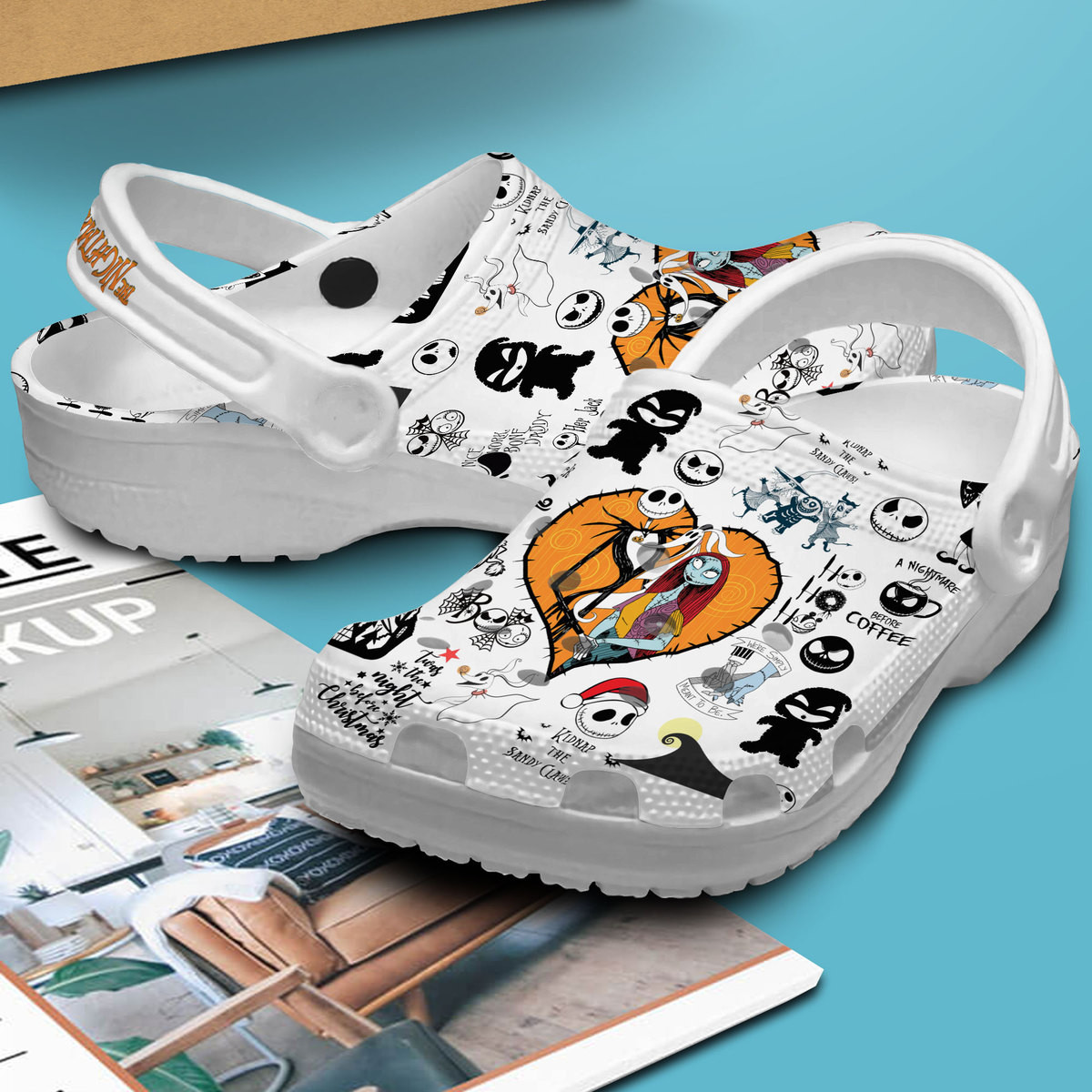 Merchidea The Nightmare Before Christmas Movie Crocs Crocband Clogs Shoes Comfortable For Men Women and Kids