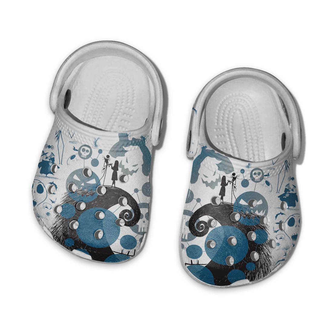 Merchidea The Nightmare Before Christmas Movie Crocs Crocband Clogs Shoes Comfortable For Men Women and Kids