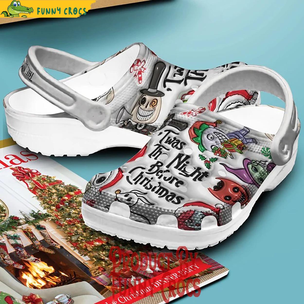 Merchidea The Nightmare Before Christmas Movie Crocs Crocband Clogs Shoes Comfortable For Men Women and Kids