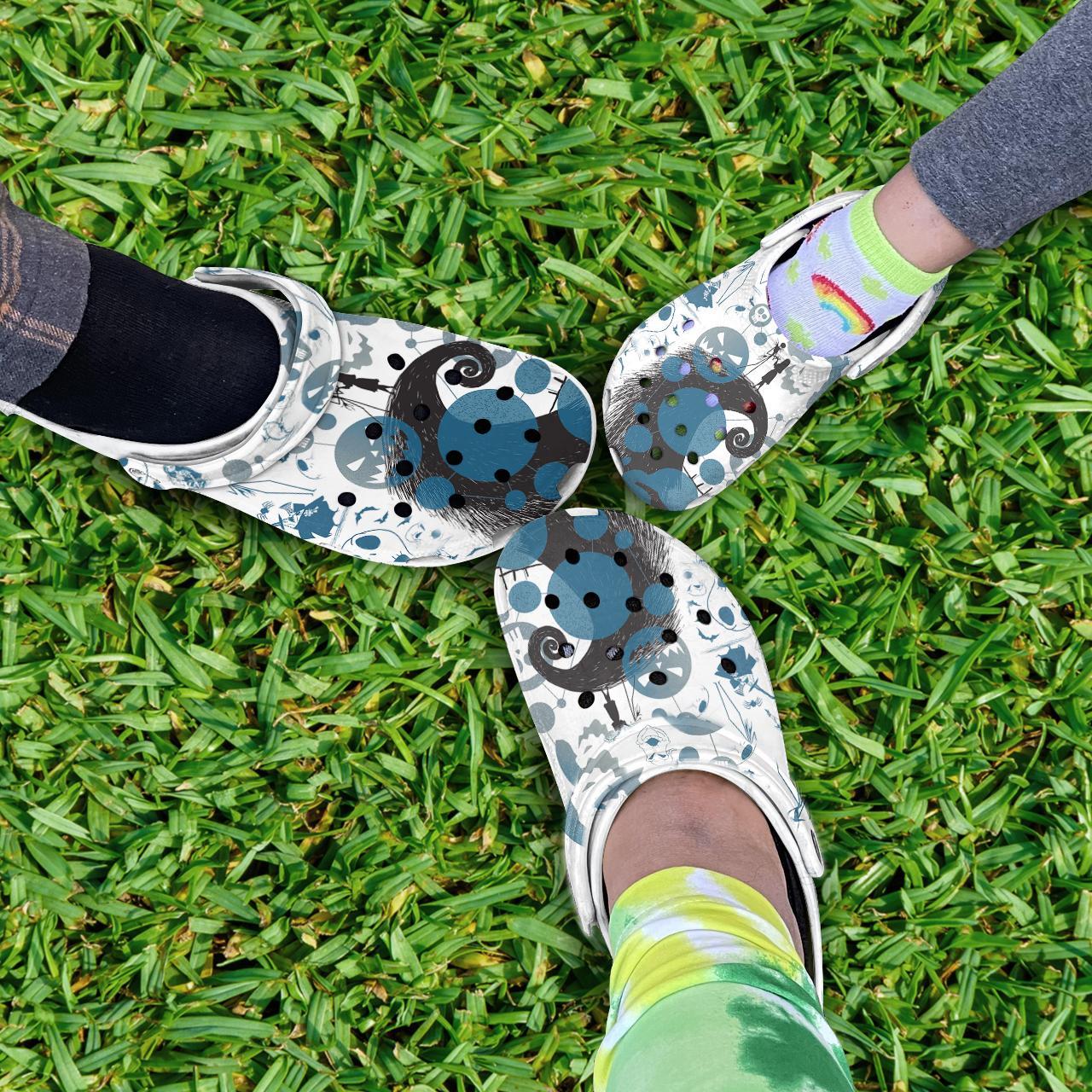 Merchidea The Nightmare Before Christmas Movie Crocs Crocband Clogs Shoes Comfortable For Men Women and Kids