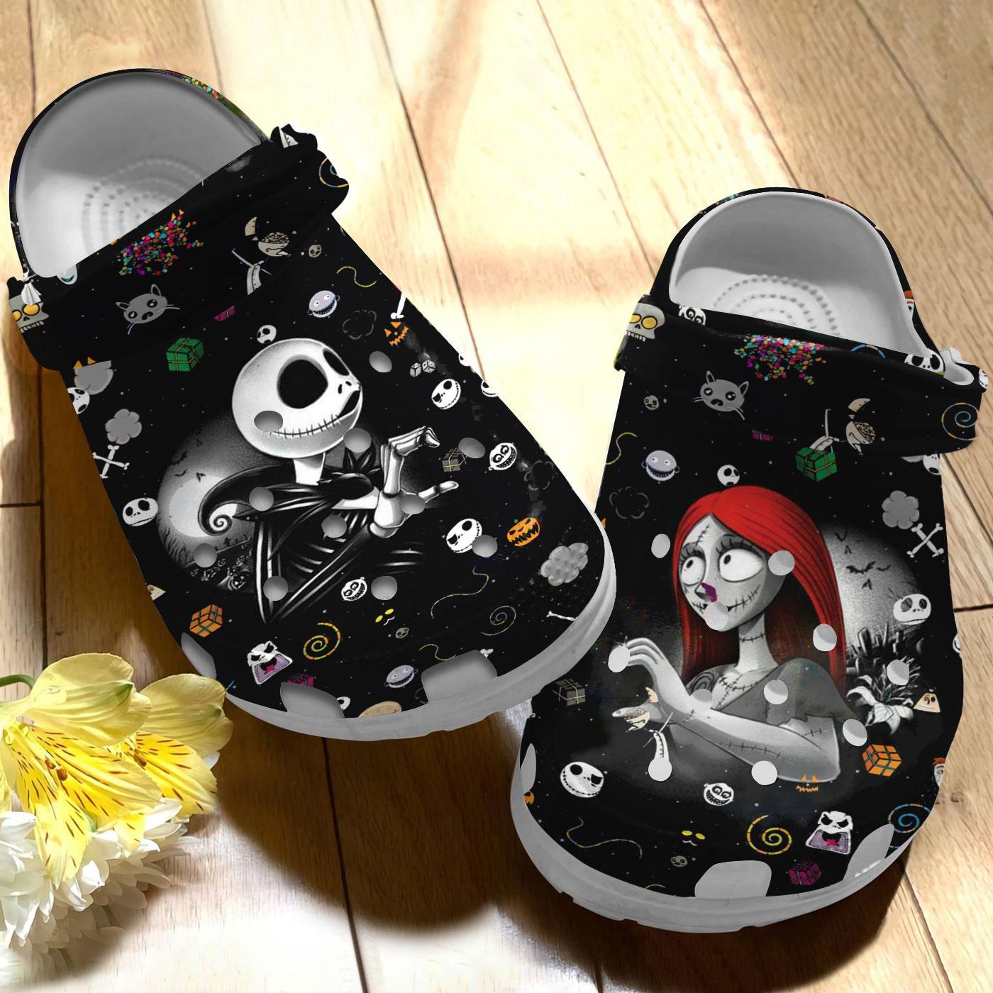 Merchidea The Nightmare Before Christmas Movie Crocs Crocband Clogs Shoes Comfortable For Men Women and Kids