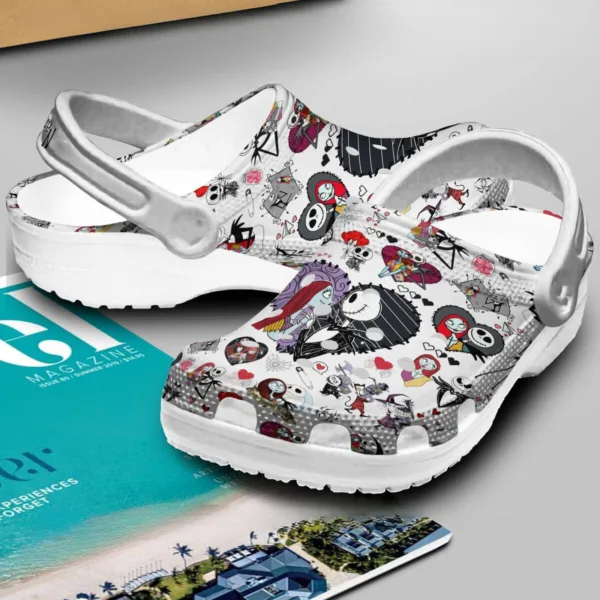 Merchidea The Nightmare Before Christmas Movie Crocs Crocband Clogs Shoes Comfortable For Men Women and Kids