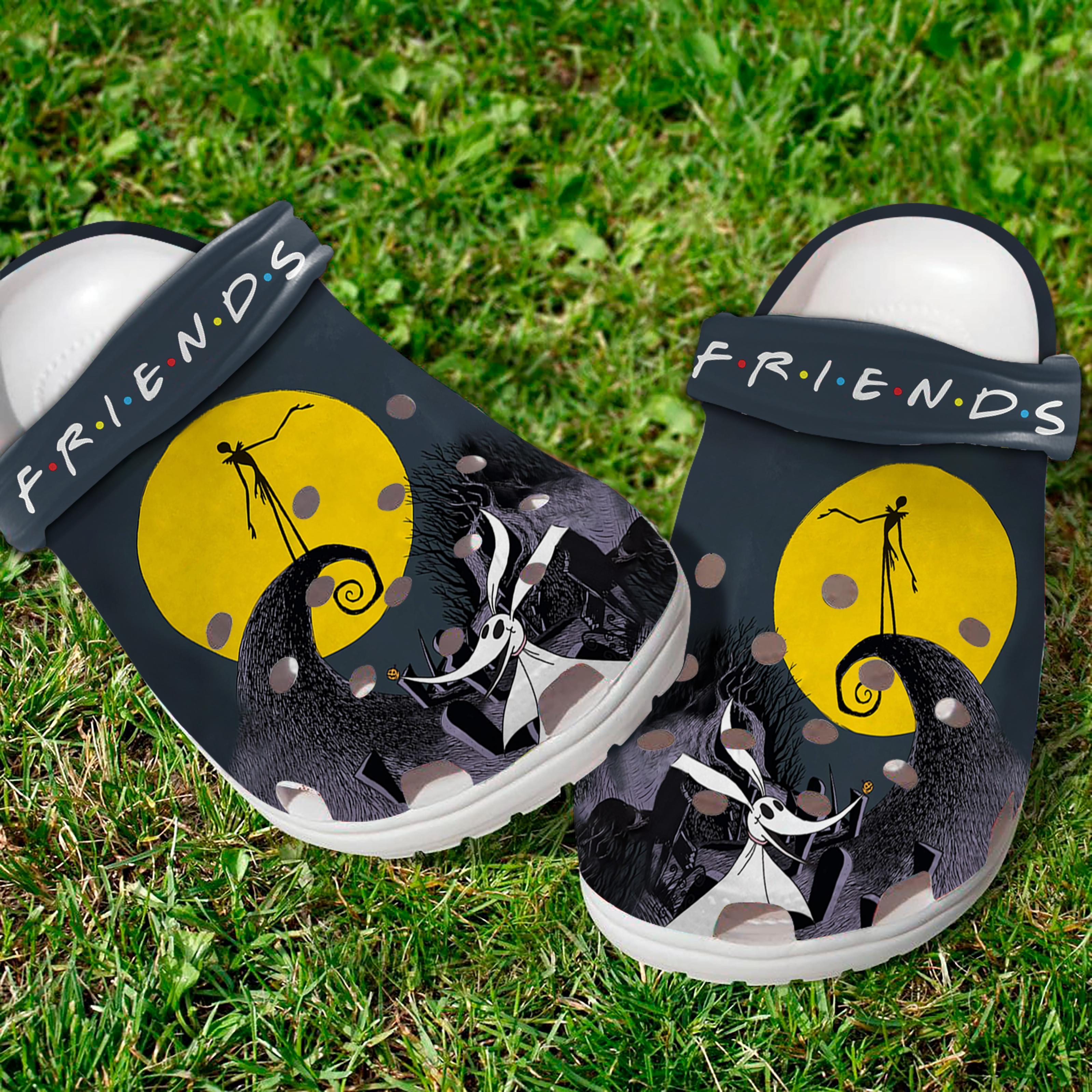 Merchidea The Nightmare Before Christmas Movie Crocs Crocband Clogs Shoes Comfortable For Men Women and Kids